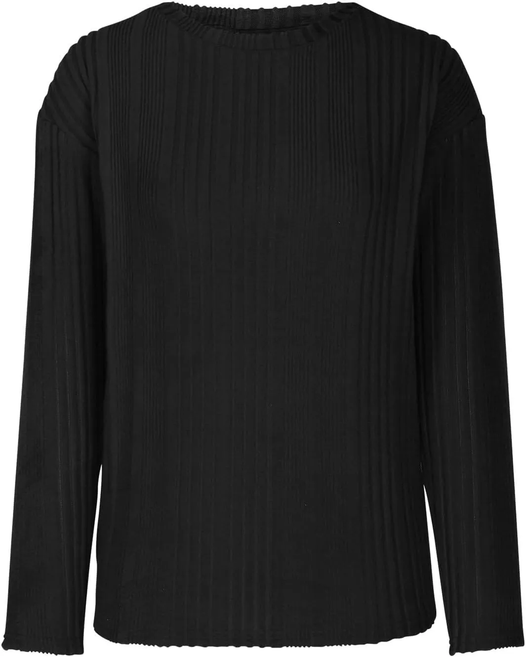 Women's Long Sleeve Tops Crewneck Pullover Sweater Basic Casual Solid Color Tops Fall Soft Drop Shoulder Sweater