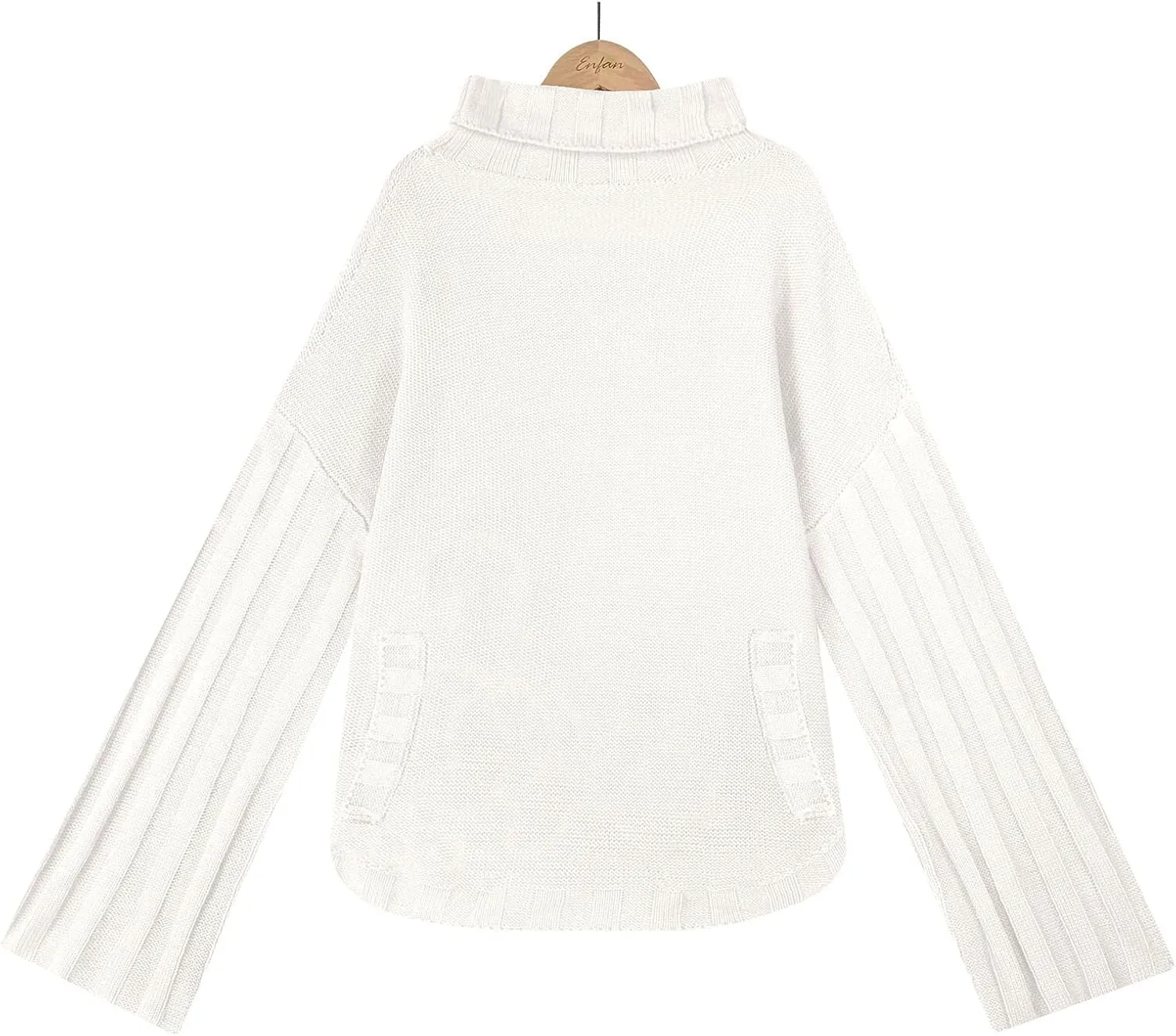 Women's Oversized Sweater Tops Long Sleeve Turtleneck Knit Jumper Solid Loose Dressy Pullover Blouse Tunic Tops