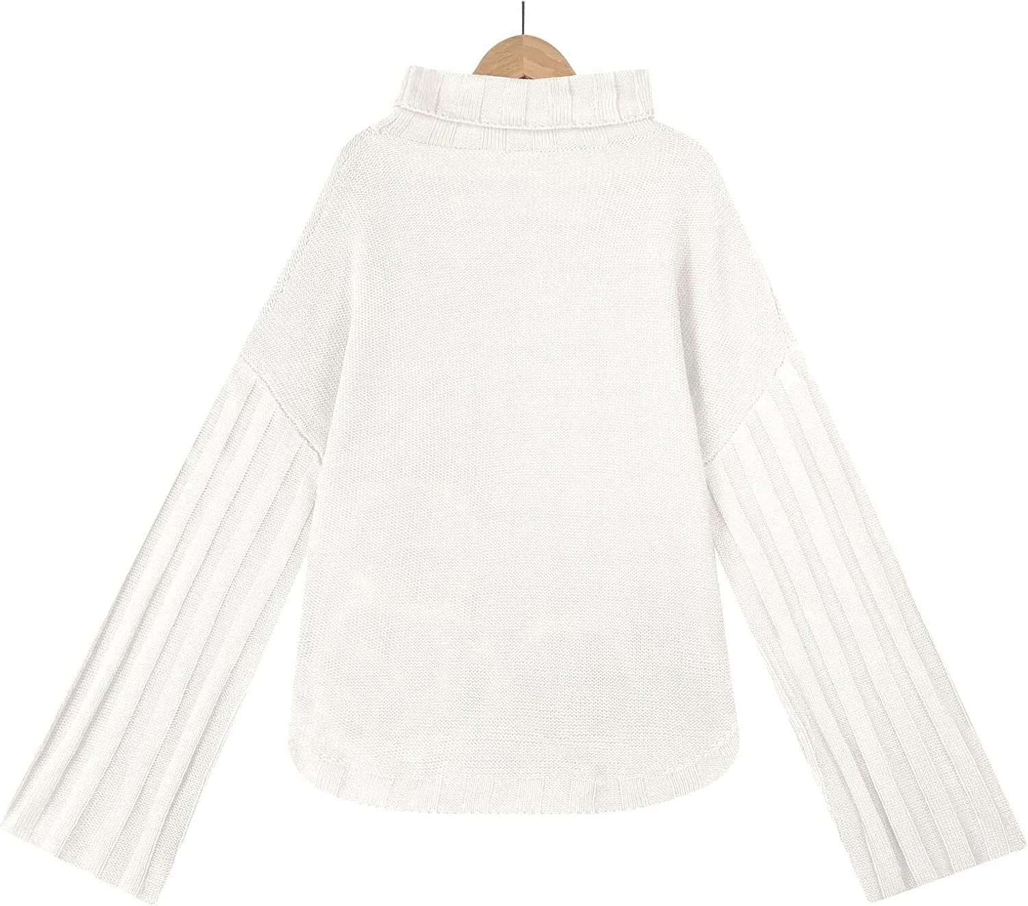 Women's Oversized Sweater Tops Long Sleeve Turtleneck Knit Jumper Solid Loose Dressy Pullover Blouse Tunic Tops