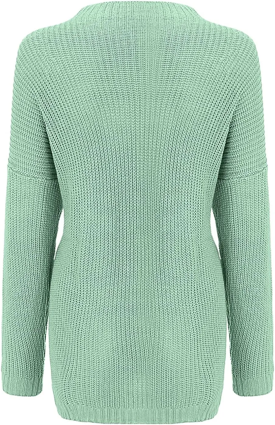 Womens Oversized Sweaters Crewneck Long Batwing Sleeve Chunky Ribbed Knit Pullover Tops Loose Knit Sweater Tops
