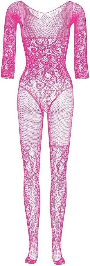 Women's Sexy Bodystocking Strap Bodysuits Thigh Lingerie Fishnet