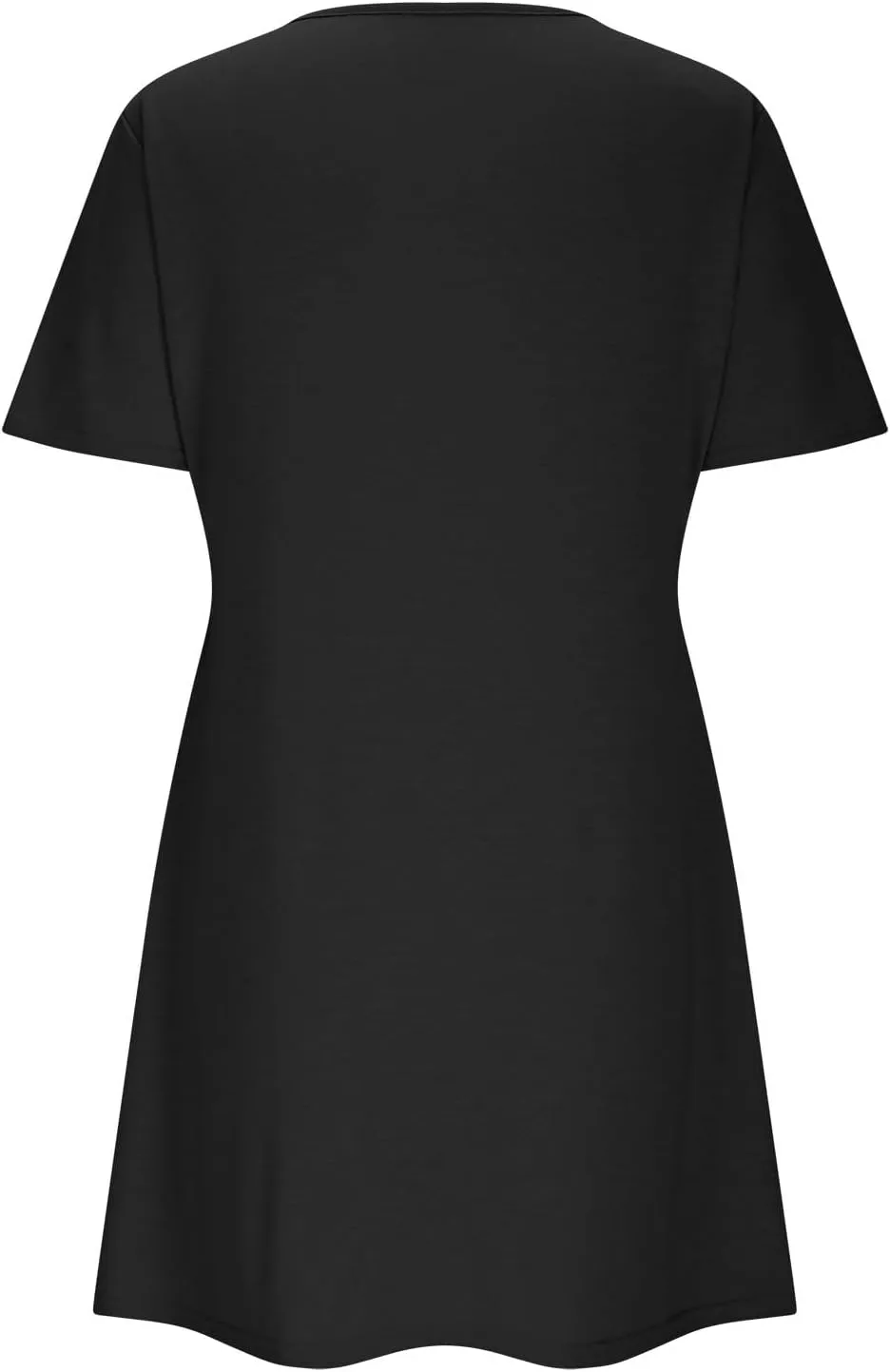 Women's Short Dress Summer Casual Short Sleeve Fashion Hollow Out Round Neck Solid Color Loose Dresses