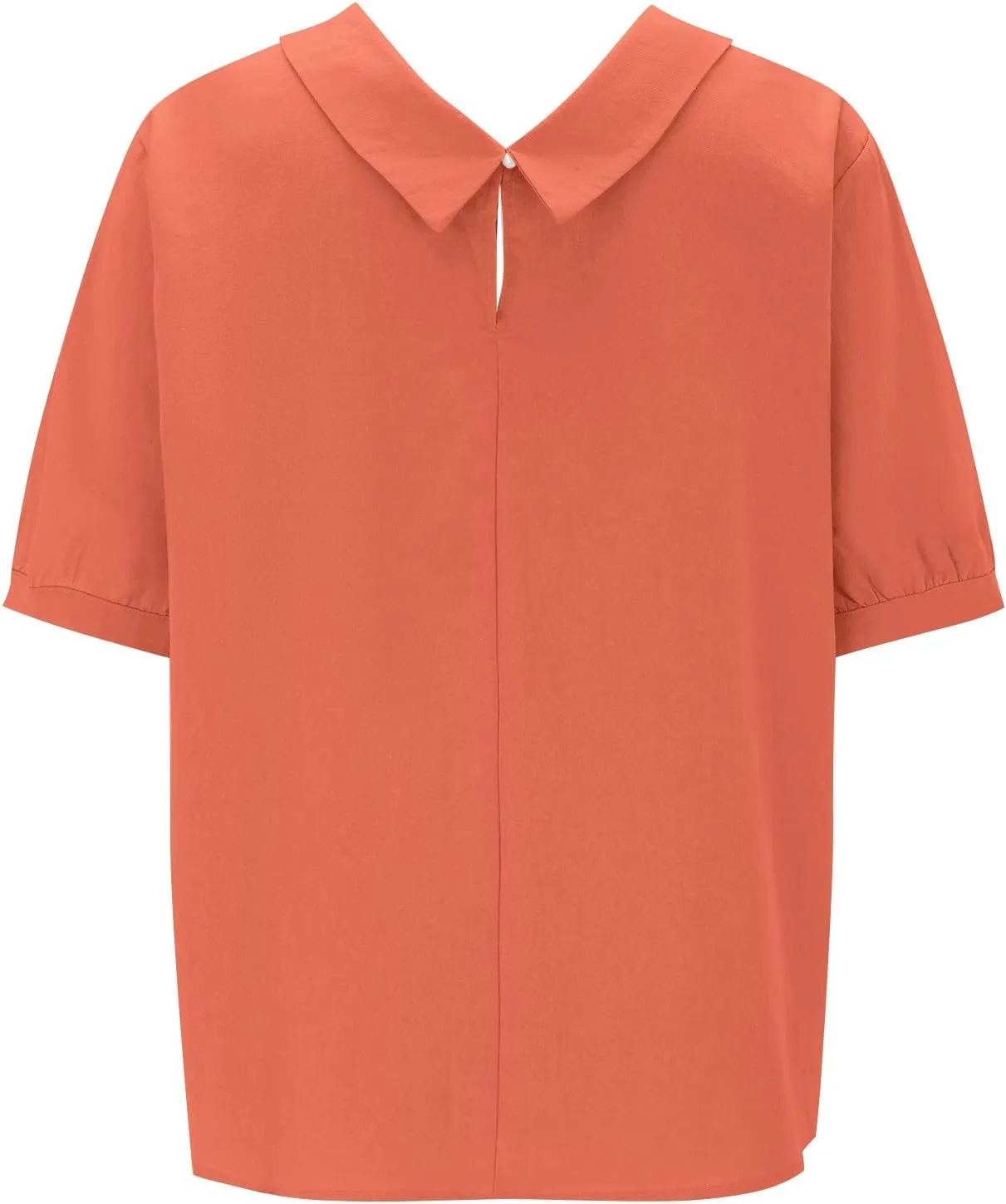 Womens Short Sleeve Cotton Linen Shirts Causal V-Neck Batwing Oversized T-Shirt Solid Color Loose Summer Tops