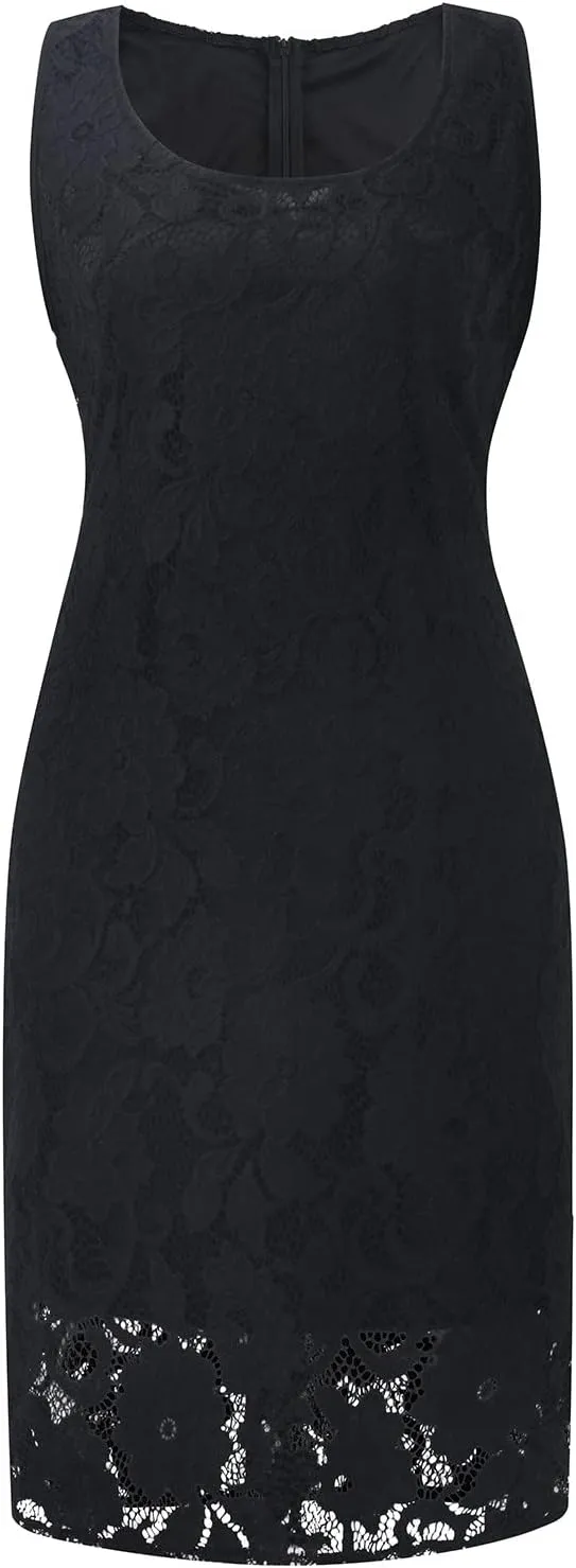 Women's Solid Elegant Lace Evening Gown Cocktail Dresses with Jacket,S-5XL