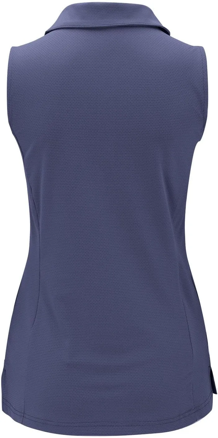 Womens Sports Tank Tops Lapel Collar Button Down Sleeveless Tennis Tops Summer Outdoor Workout Lightweight Yoga Vest