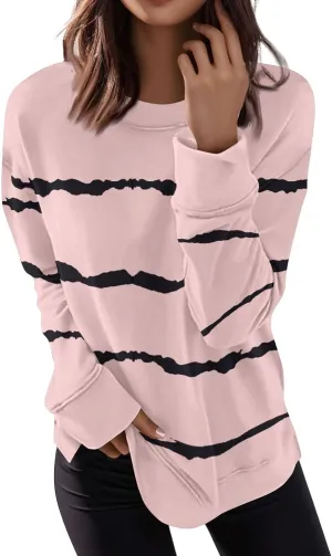 Womens Tunic Tops Trendy Dressy Casual Loose Fit Long Sleeve Crewneck Tops Blouses Shirts Fall Outfits Women Trendy