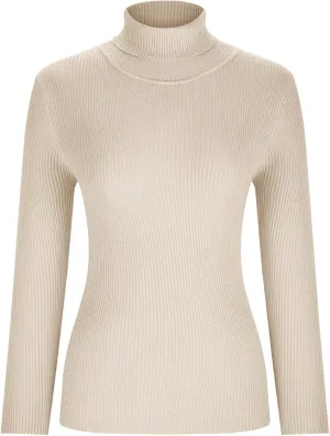 Womens Turtleneck Sweater Long Sleeve Ribbed Knit Sweater Fall Winter Fashion Tops 2024 Casual Trendy Tops Blouse