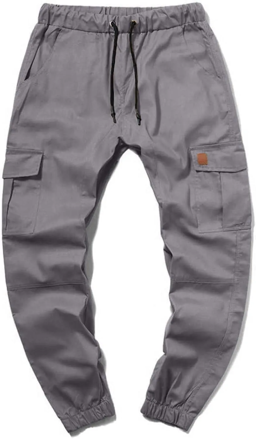 XUNRYAN Cargo Pants Men with Multi Pockets Casual Sweatpants Drawstring Joggers Outdoor Hiking Fishing Pants Activewear