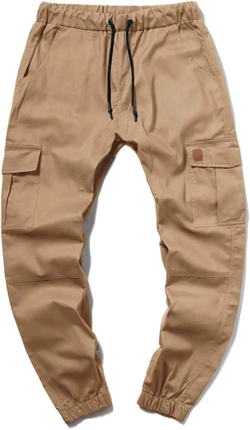 XUNRYAN Cargo Pants Men with Multi Pockets Casual Sweatpants Drawstring Joggers Outdoor Hiking Fishing Pants Activewear